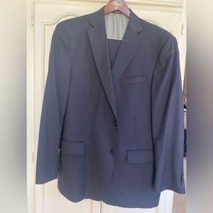 Navy Hart Shaffner Marx Suit Size 46R